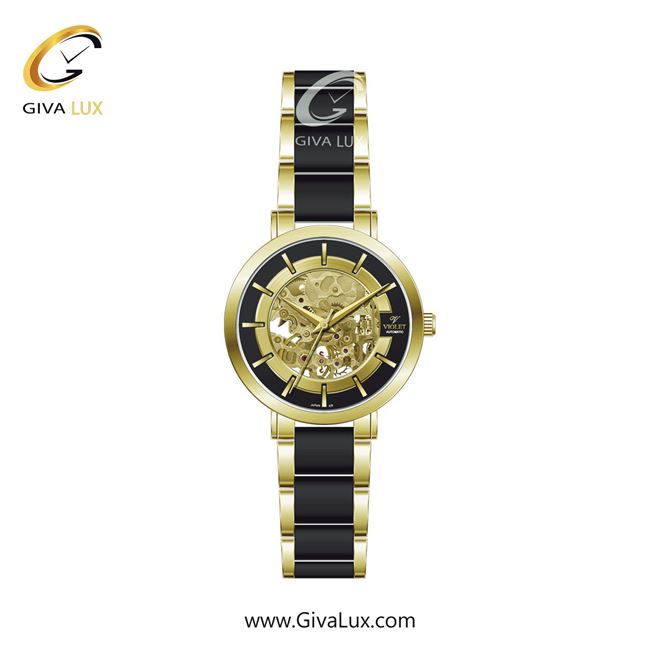 ساعت مچی اورجینال ویولت VIOLET طلایی-مشکی | طلایی-مشکی| طلایی| کد رفرنس 0567/2