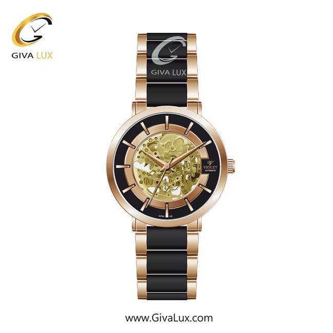 ساعت مچی اورجینال مردانه ویولت VIOLET رزگلد-مشکی | مشکی-رزگلد| طلایی| کد رفرنس 0567/2
