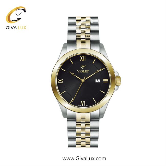 ساعت مچی اورجینال زنانه ویولت VIOLET نقره ای-طلایی | طلایی-نقره ای| مشکی| کد رفرنس 0590/2