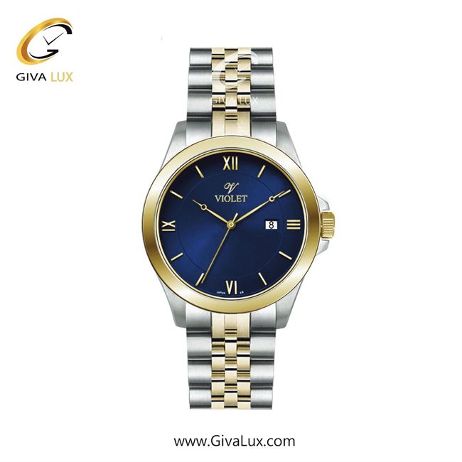 ساعت مچی اورجینال زنانه ویولت VIOLET طلایی-نقره ای | نقره ای-طلایی| آبی| کد رفرنس 0590/2