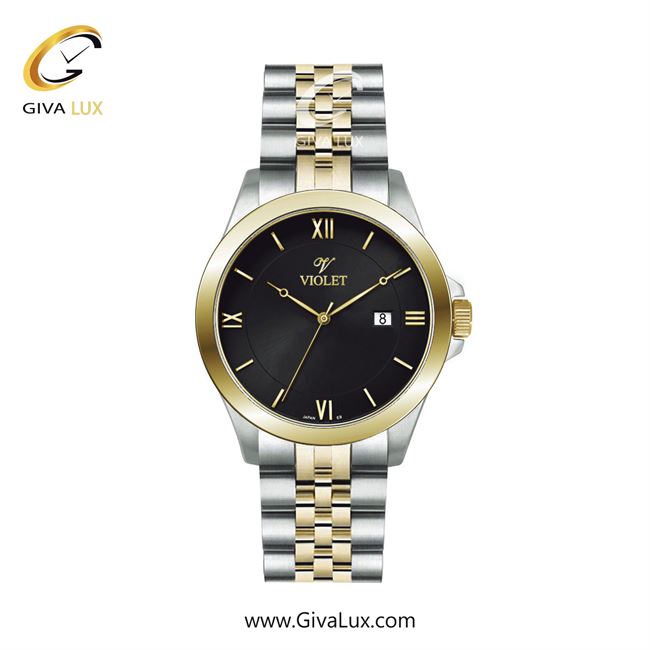 ساعت مچی اورجینال مردانه ویولت VIOLET طلایی-نقره ای | نقره ای-طلایی| مشکی| کد رفرنس 0590/2