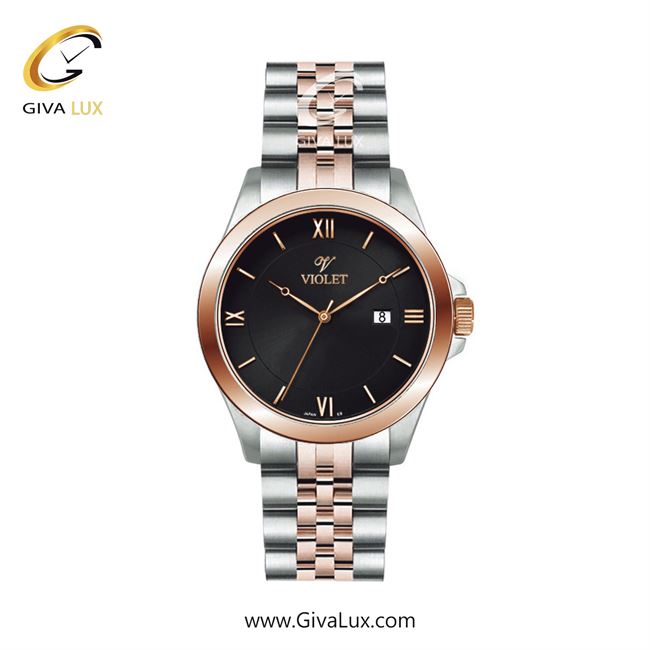ساعت مچی اورجینال زنانه ویولت VIOLET رزگلد-نقره ای | رزگلد-نقره ای| مشکی| کد رفرنس 0590/2