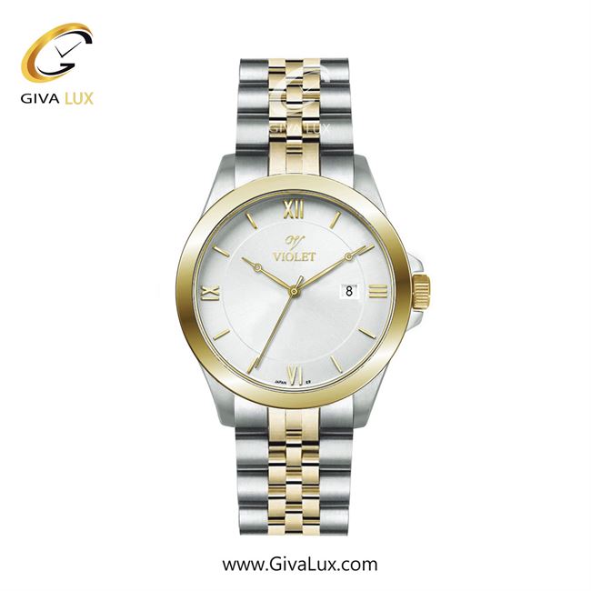 ساعت مچی اورجینال مردانه ویولت VIOLET طلایی-نقره ای | طلایی-نقره ای| سفید| کد رفرنس 0590/2