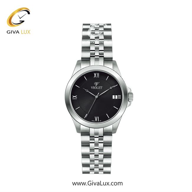 ساعت مچی اورجینال زنانه ویولت VIOLET نقره ای | نقره ای| مشکی| کد رفرنس 0590