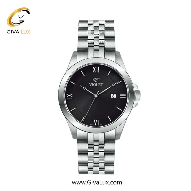 ساعت مچی اورجینال زنانه ویولت VIOLET نقره ای | نقره ای| مشکی| کد رفرنس 0590