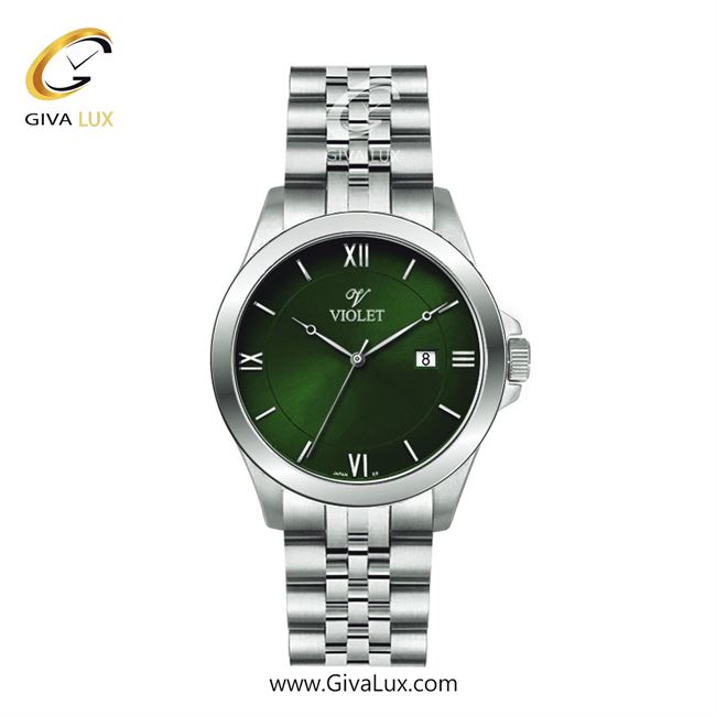 ساعت مچی اورجینال زنانه ویولت VIOLET نقره ای | نقره ای| سبز| کد رفرنس 0590