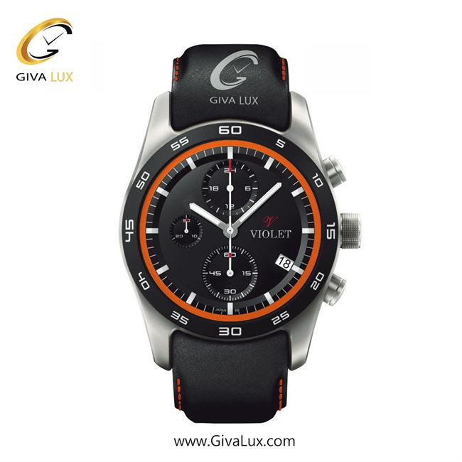 ساعت مچی اورجینال مردانه ویولت VIOLET سه موتوره کرنوگراف مشکی-نقره ای | مشکی| مشکی| کد رفرنس 0594