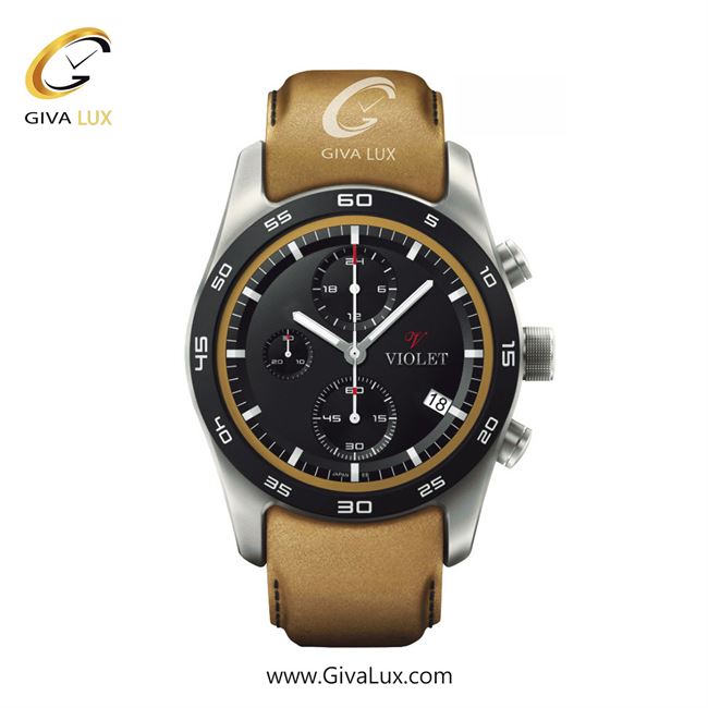ساعت مچی اورجینال مردانه ویولت VIOLET سه موتوره کرنوگراف نقره ای-مشکی | طلایی| مشکی| کد رفرنس 0594