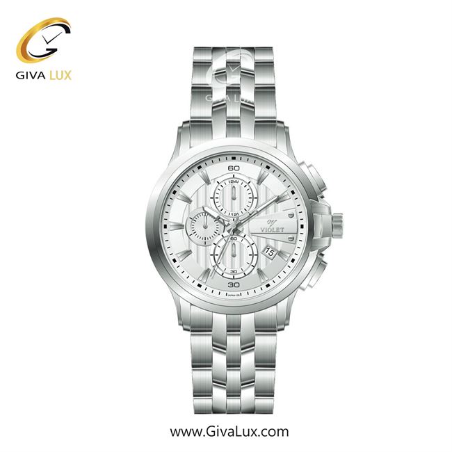 ساعت مچی اورجینال مردانه ویولت نقره ای | نقره ای| سفید| کد رفرنس 0596