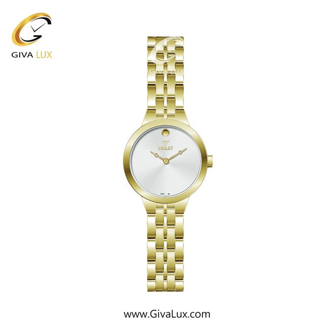ساعت مچی اورجینال زنانه ویولت VIOLET طلایی | طلایی| سفید| کد رفرنس 0597/2