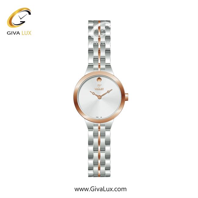 ساعت مچی اورجینال زنانه ویولت VIOLET رزگلد-نقره ای | رزگلد-نقره ای| سفید| کد رفرنس 0597/2