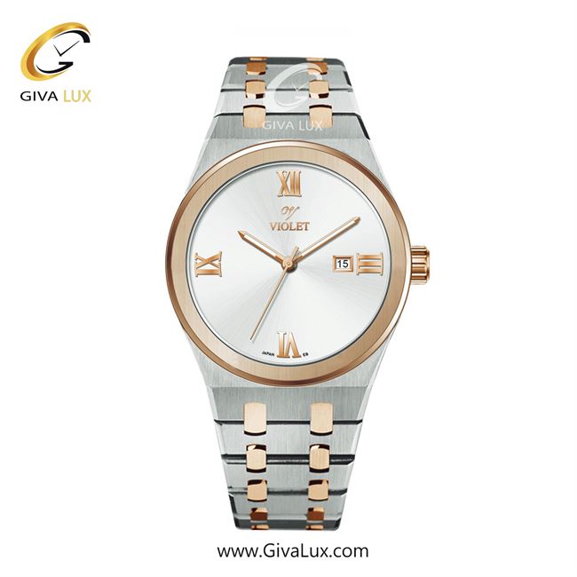 ساعت مچی اورجینال مردانه ویولت VIOLET رزگلد-نقره ای | رزگلد-نقره ای| سفید| کد رفرنس 0601/2