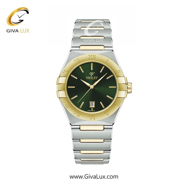 ساعت مچی اورجینال زنانه ویولت VIOLET طلایی-نقره ای | طلایی-نقره ای| سبز| کد رفرنس 0603/2