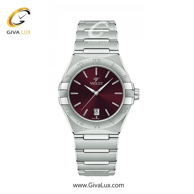 ساعت مچی اورجینال زنانه ویولت VIOLET نقره ای | نقره ای| قرمز| کد رفرنس 0603