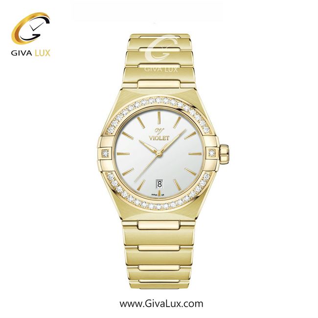 ساعت مچی اورجینال زنانه ویولت VIOLET طلایی | طلایی| طلایی| کد رفرنس 0604/2