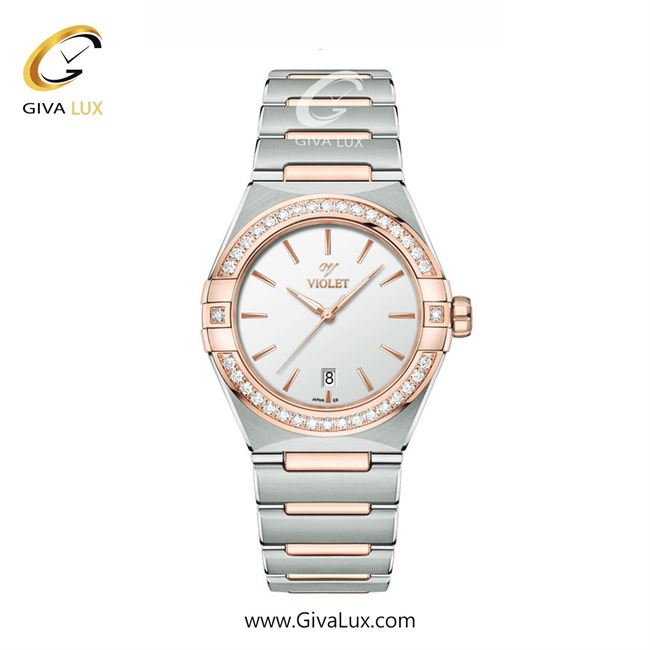 ساعت مچی اورجینال زنانه ویولت VIOLET رزگلد-نقره ای | رزگلد-نقره ای| سفید| کد رفرنس 0604/2