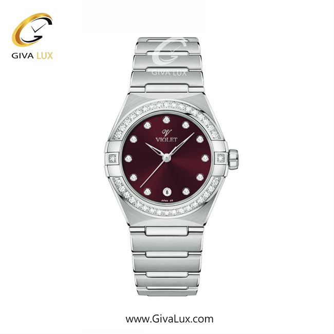 ساعت مچی اورجینال زنانه ویولت VIOLET نقره ای | نقره ای| قرمز| کد رفرنس 0605