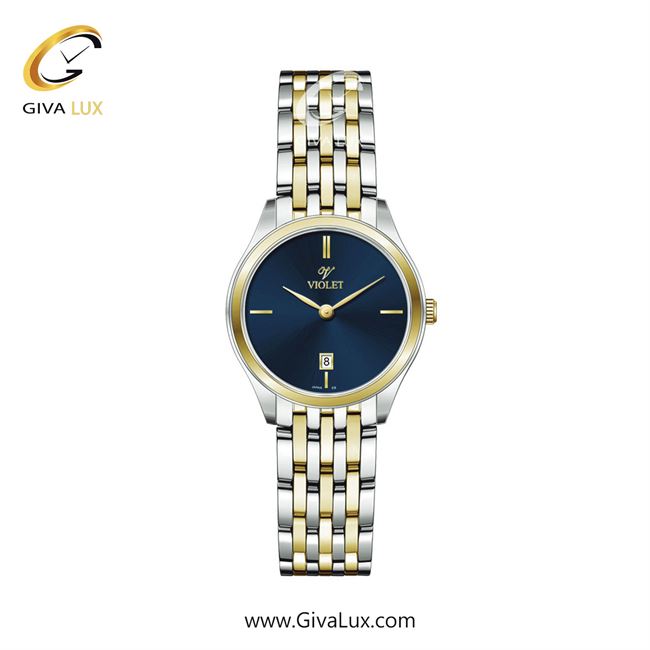 ساعت مچی اورجینال زنانه ویولت VIOLET طلایی-نقره ای | نقره ای-طلایی| آبی| کد رفرنس 0608/2