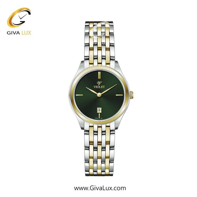 ساعت مچی اورجینال زنانه ویولت VIOLET طلایی-نقره ای | طلایی-نقره ای| سبز| کد رفرنس 0608/2