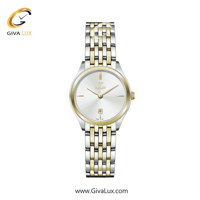 ساعت مچی اورجینال زنانه ویولت VIOLET طلایی-نقره ای | نقره ای-طلایی| سفید| کد رفرنس 0608/2