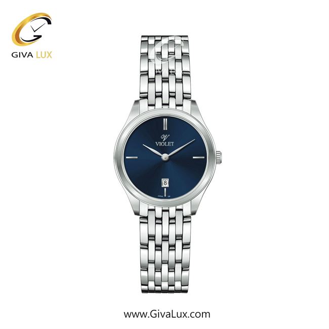 ساعت مچی اورجینال زنانه ویولت VIOLET نقره ای | نقره ای| آبی| کد رفرنس 0608