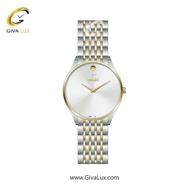 ساعت مچی اورجینال زنانه ویولت VIOLET طلایی-نقره ای | طلایی-نقره ای| سفید| کد رفرنس 0609/2