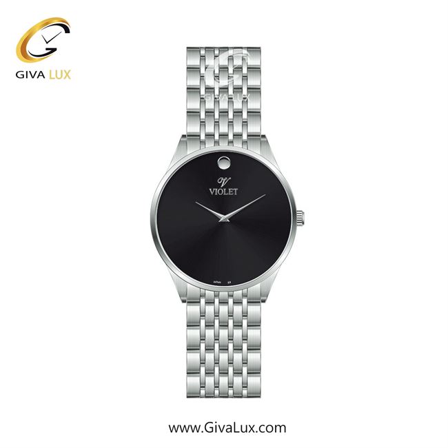 ساعت مچی اورجینال زنانه ویولت VIOLET نقره ای | نقره ای| مشکی| کد رفرنس 0609