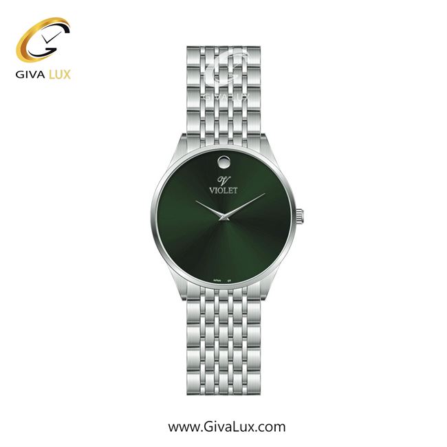 ساعت مچی اورجینال زنانه ویولت VIOLET نقره ای | نقره ای| سبز| کد رفرنس 0609