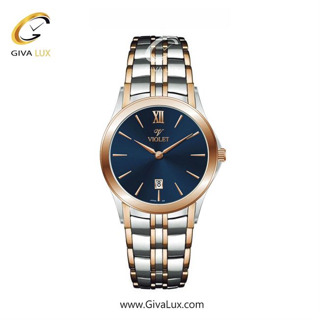 ساعت مچی اورجینال زنانه ویولت VIOLET رزگلد-نقره ای | رزگلد-نقره ای| آبی| کد رفرنس 0610/2