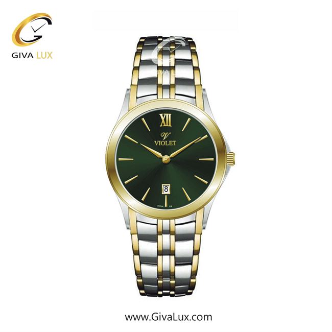 ساعت مچی اورجینال زنانه ویولت VIOLET طلایی-نقره ای | نقره ای-طلایی| سبز| کد رفرنس 0610/2