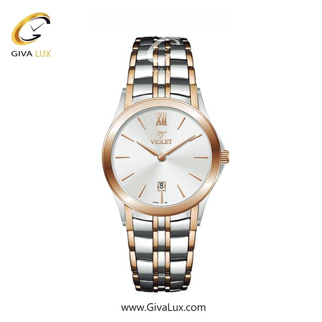 ساعت مچی اورجینال زنانه ویولت VIOLET رزگلد-نقره ای | رزگلد-نقره ای| سفید| کد رفرنس 0610/2