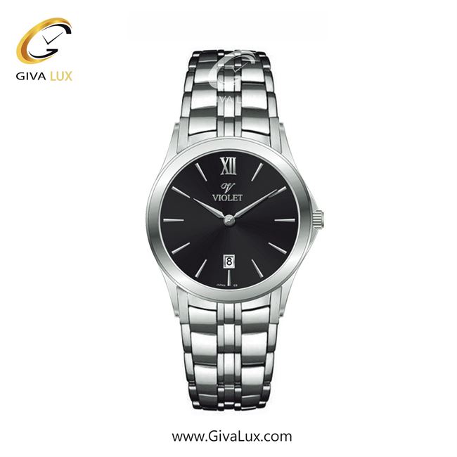 ساعت مچی اورجینال زنانه ویولت VIOLET نقره ای | نقره ای| مشکی| کد رفرنس 0610