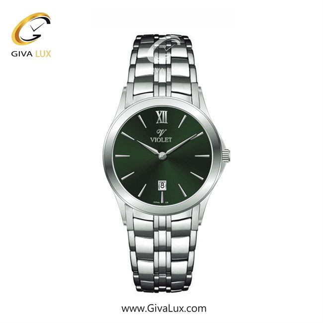 ساعت مچی اورجینال زنانه ویولت VIOLET نقره ای | نقره ای| سبز| کد رفرنس 0610
