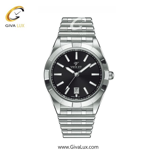 ساعت مچی اورجینال زنانه ویولت VIOLET نقره ای | نقره ای| مشکی| کد رفرنس 0612