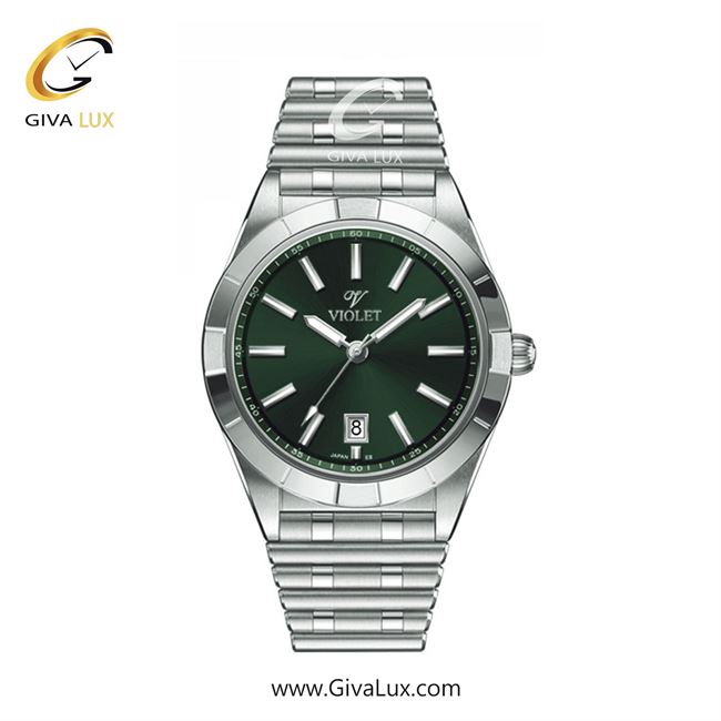 ساعت مچی اورجینال زنانه ویولت VIOLET نقره ای | نقره ای| سبز| کد رفرنس 0612