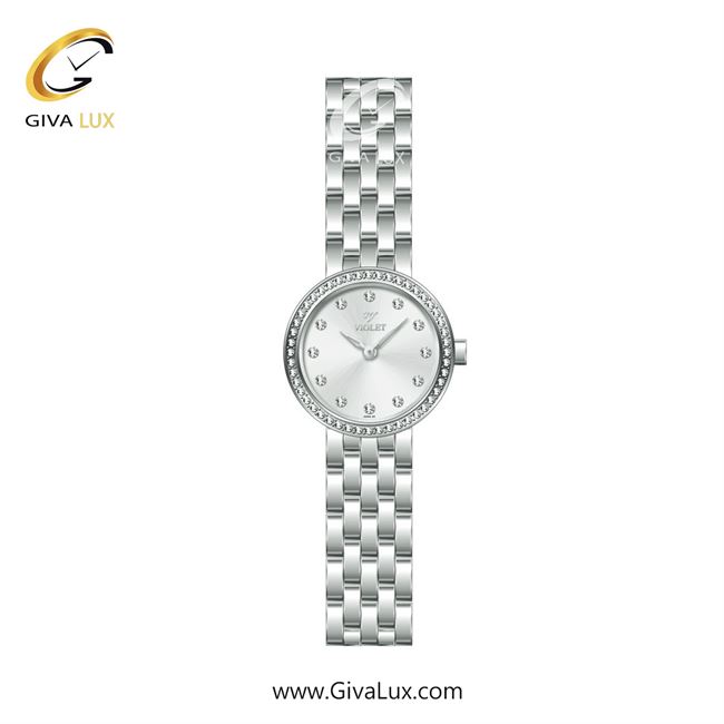 ساعت مچی اورجینال زنانه ویولت VIOLET | نقره ای| سفید| کد رفرنس 0619