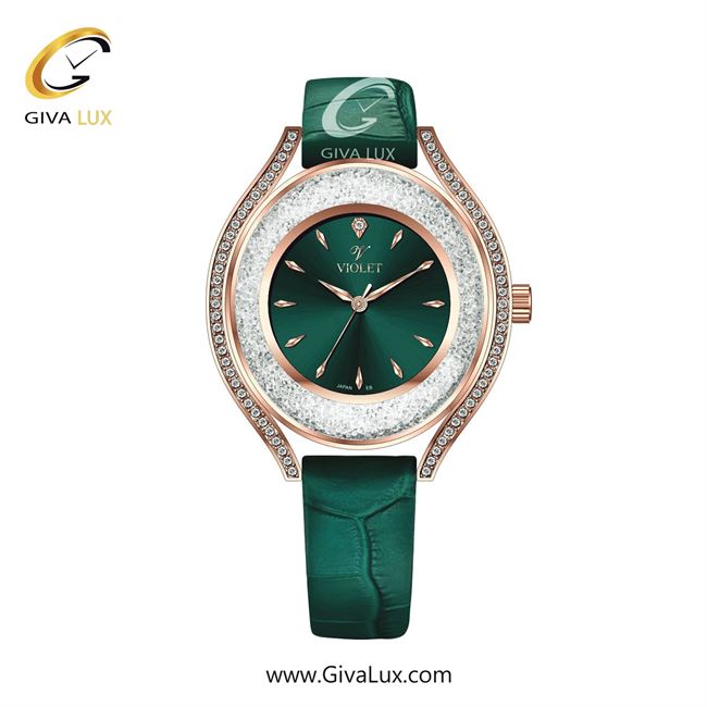 ساعت مچی اورجینال زنانه ویولت VIOLET رزگلد | سبز| سبز| کد رفرنس 0622/2