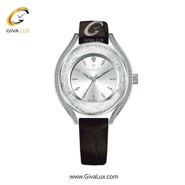 ساعت مچی اورجینال زنانه ویولت VIOLET نقره ای | قهوه ای| سفید| کد رفرنس 0622
