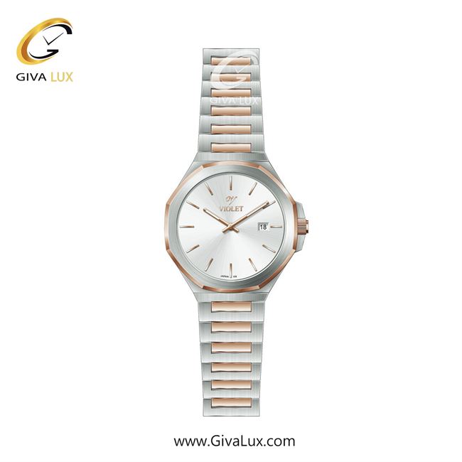 ساعت مچی اورجینال زنانه ویولت VIOLET رزگلد-نقره ای | نقره ای-رزگلد| نقره ای| کد رفرنس 0623/2