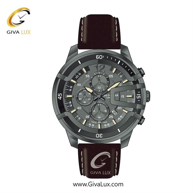 ساعت مچی اورجینال مردانه لی کوپر سه موتوره کرنوگراف تیتانیوم | قهوه ای| دودی|تیتانیوم| کد رفرنس LC07468.062-NM