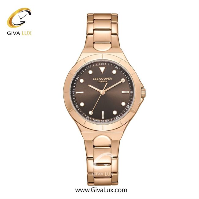 ساعت مچی اورجینال زنانه لی کوپر رزگلد | رزگلد| قهوه ای| کد رفرنس LC07999.440