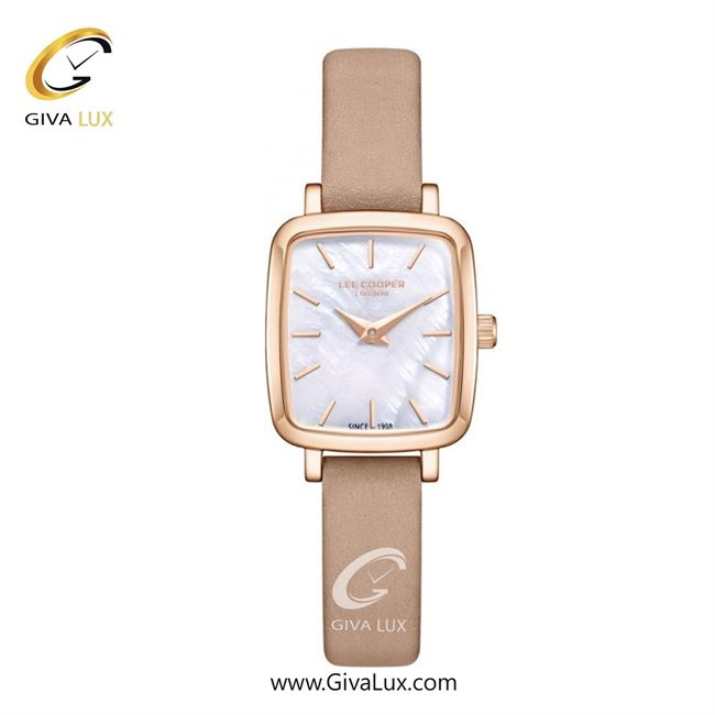 ساعت مچی اورجینال زنانه لی کوپر رزگلد | کرم| سفید صدفی| کد رفرنس LC08151.424