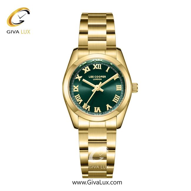 ساعت مچی اورجینال زنانه لی کوپر طلایی | طلایی| سبز| کد رفرنس LC08190.170