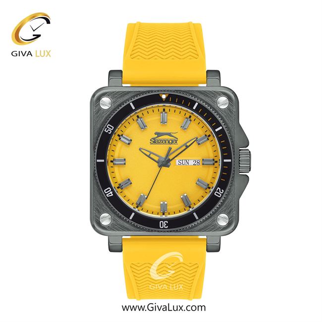 ساعت مچی اورجینال مردانه اسلازنگر | Slazenger تیتانیوم | زرد| زرد| کد رفرنس sl.09.2233.1.02