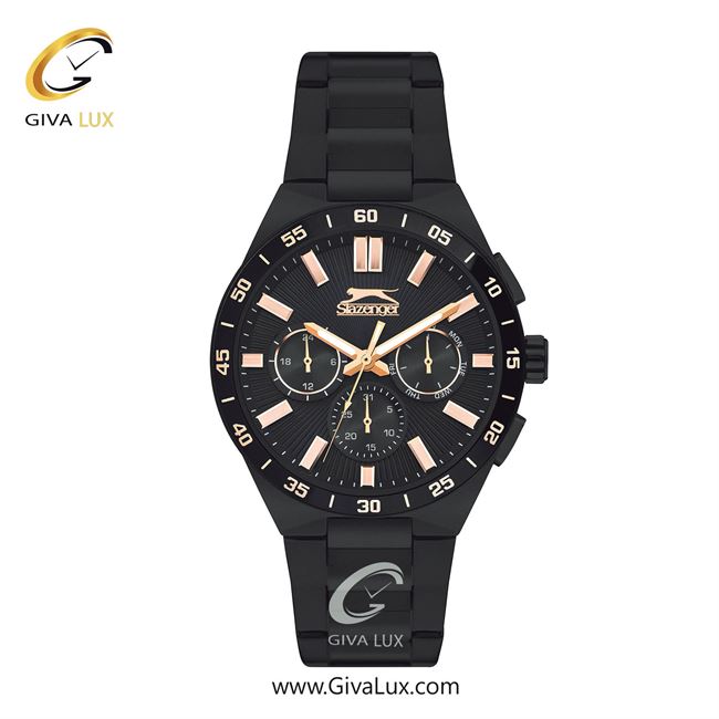 ساعت مچی اورجینال مردانه اسلازنگر | Slazenger سه موتوره فول تایم مشکی | مشکی| مشکی| کد رفرنس sl.09.2285.2.05