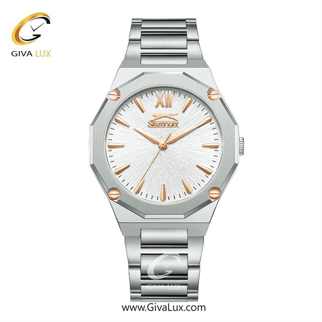 ساعت مچی اورجینال مردانه اسلازنگر | Slazenger نقره ای | نقره ای| نقره ای| کد رفرنس SL.09.2375.1.01
