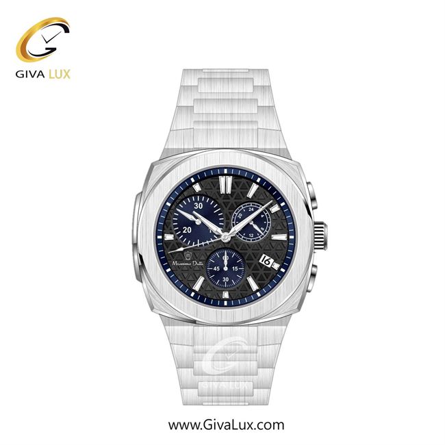 ساعت مچی اورجینال مردانه ماسیمو دوتی سه موتوره کرنوگراف نقره ای | نقره ای| مشکی| کد رفرنس MD.1.10001.01