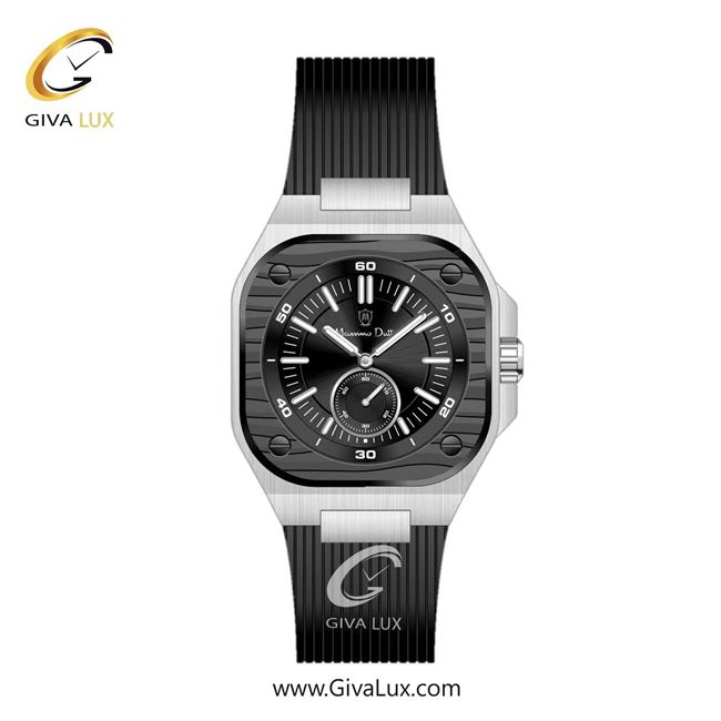 ساعت مچی اورجینال مردانه ماسیمو دوتی دو موتوره زیر ثانیه نقره ای | مشکی| مشکی| کد رفرنس MD.1.10003.04