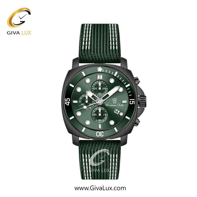 ساعت مچی اورجینال مردانه ماسیمو دوتی سه موتوره کرنوگراف مشکی | سبز| سبز| کد رفرنس MD.1.10004.01