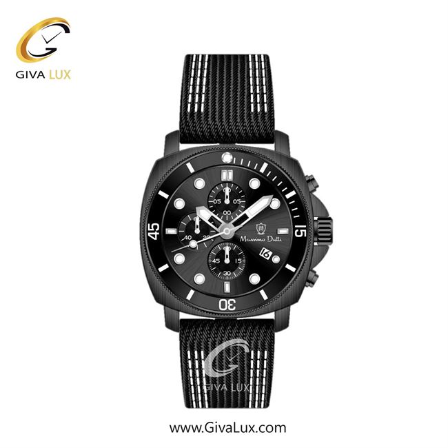 ساعت مچی اورجینال مردانه ماسیمو دوتی سه موتوره کرنوگراف مشکی | مشکی| مشکی| کد رفرنس MD.1.10004.02